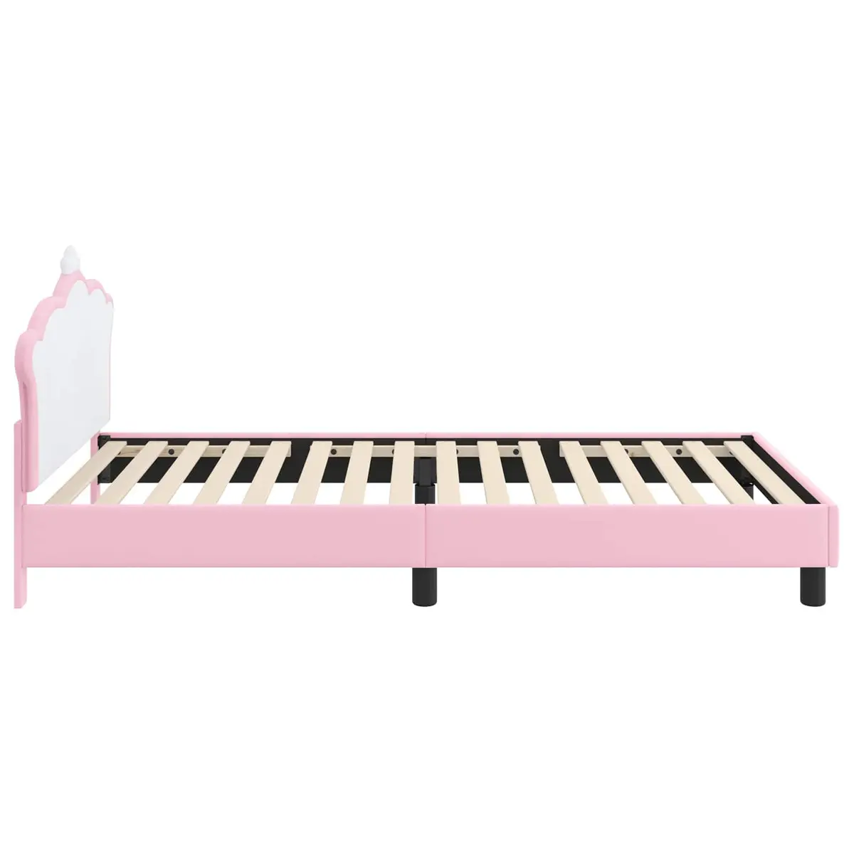 Kids Bed Frame in Pink with Easy Assembly
