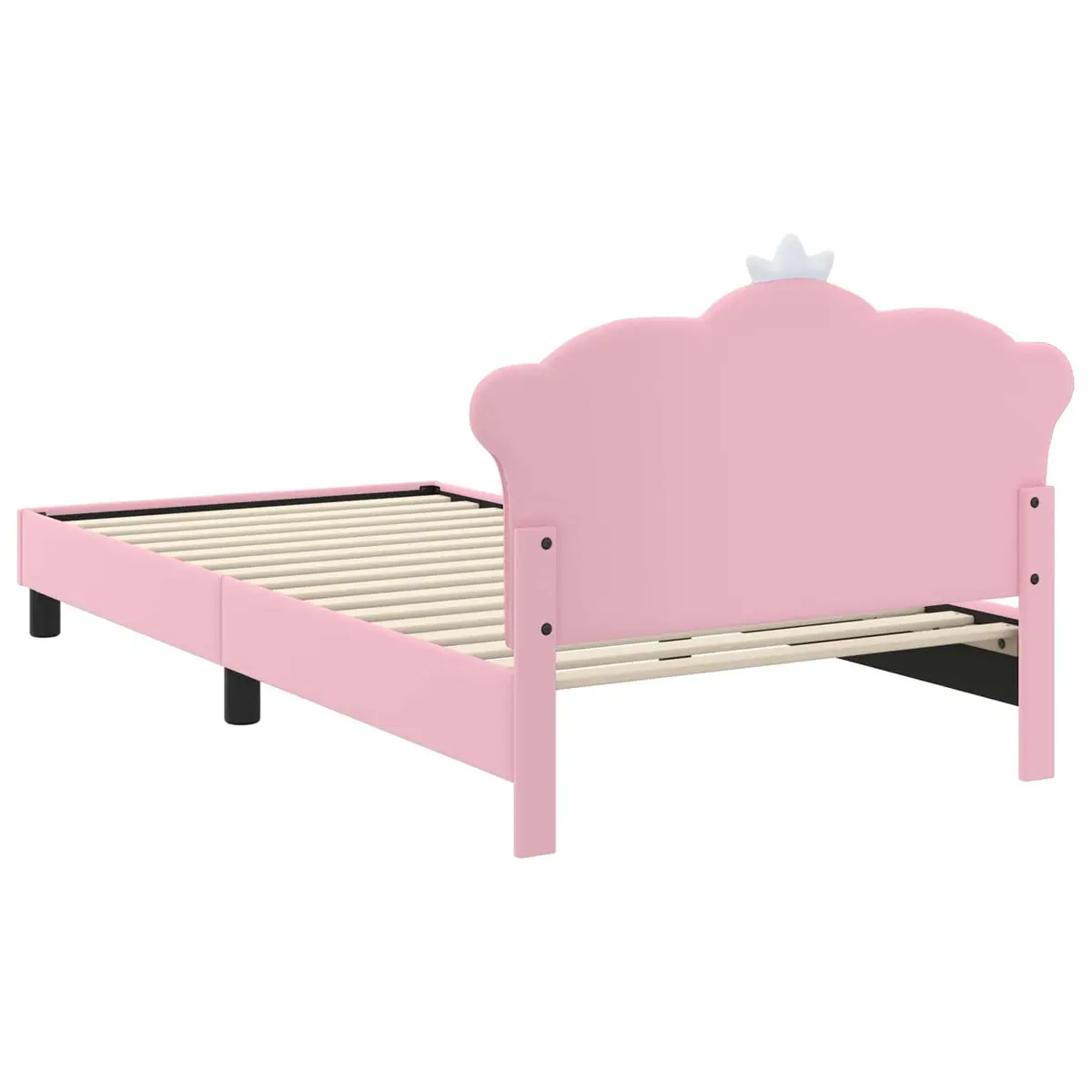 Kids Bed Frame in Pink with Easy Assembly