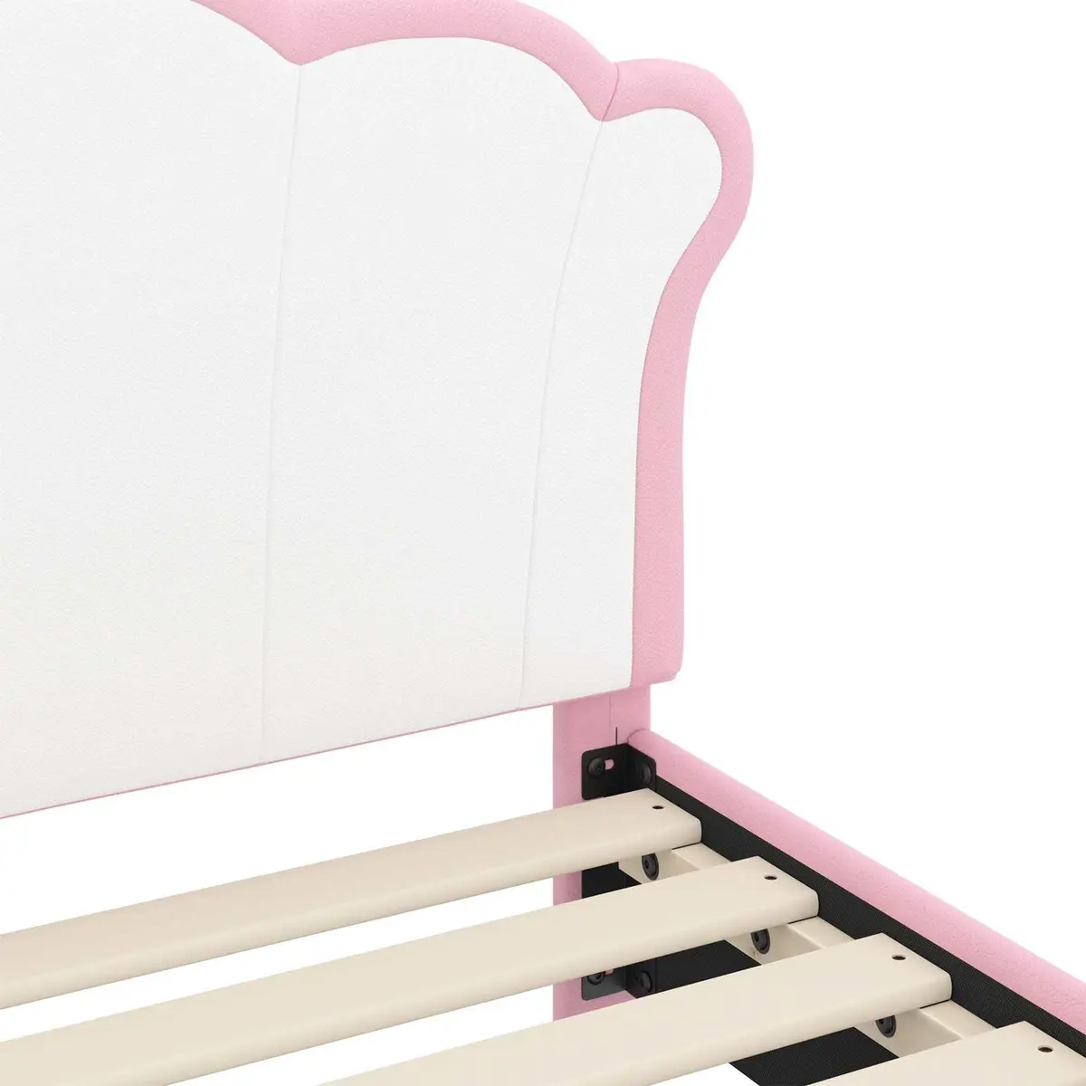 Kids Bed Frame in Pink with Easy Assembly