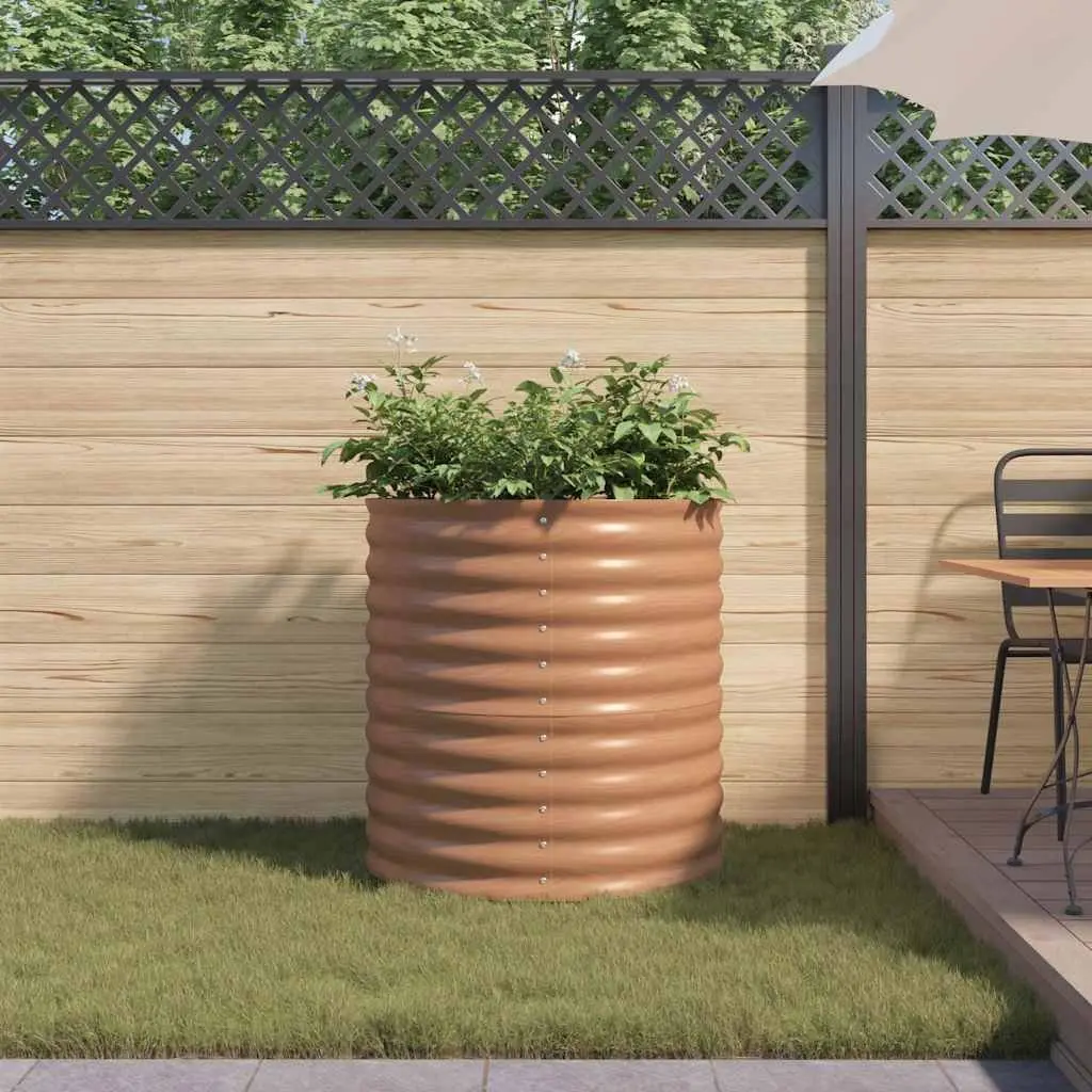 Raised Bed Planter 80x80x81cm Steel Garden Outdoor Minimalist Design Box