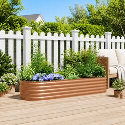 Ideal Raised Bed Planter for Your Home Gardening 240 x 80 x 44 cm