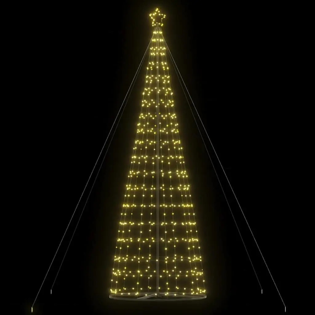 LED Christmas Tree Warm White 160x160x503cm Festive Decoration Indoor Outdoor