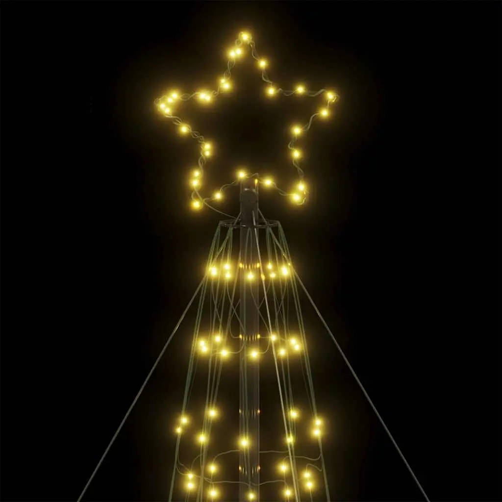 LED Christmas Tree Warm White 160x160x503cm Festive Decoration Indoor Outdoor