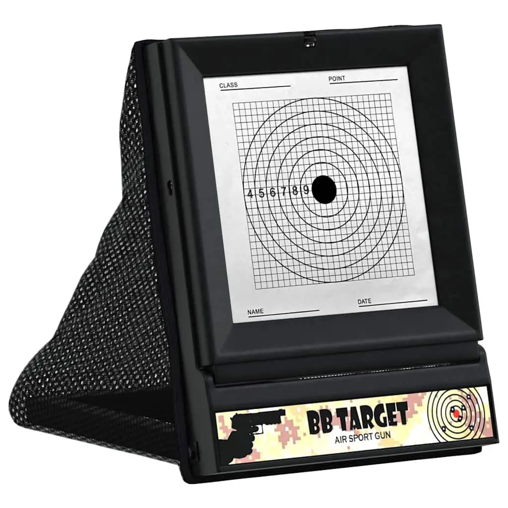 Airsoft Target Plastic Compact Indoor Outdoor Black