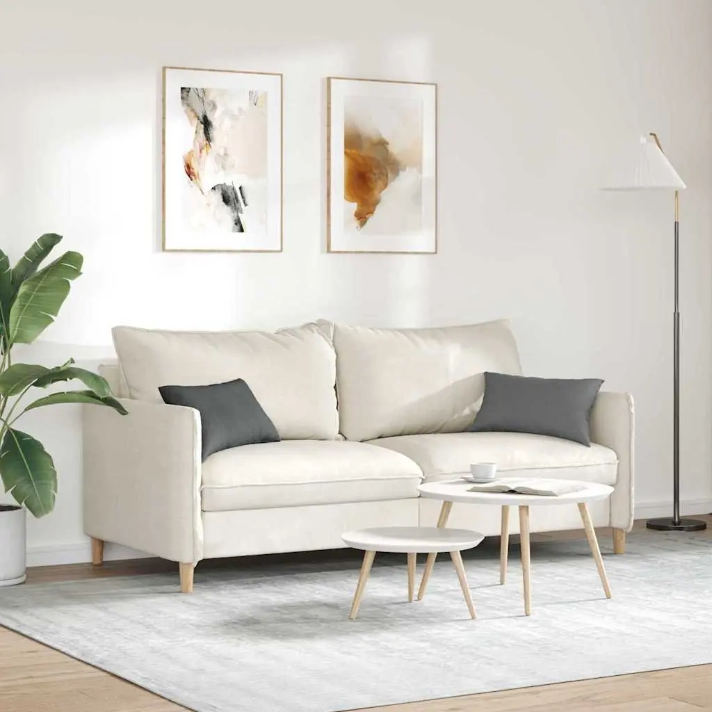 Sofa Pillows Polyester Filling Removable Cover 50 x 30 cm Dark Grey 2 pcs