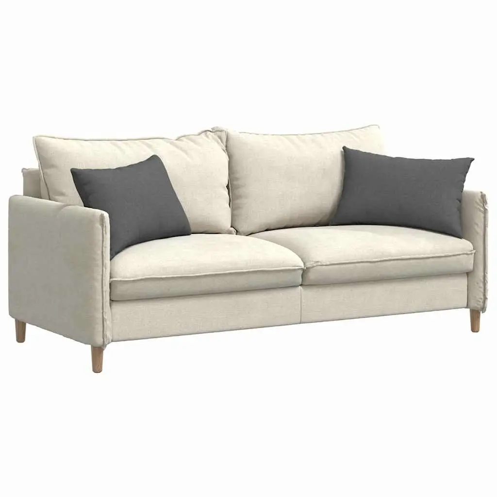 Sofa Pillows Grey 60 x 40 cm 2 Pieces Modern Cushions