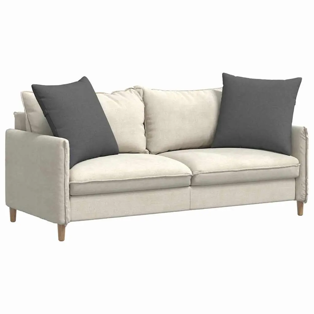Sofa Cushions 2 Pieces Dark Grey 60x60cm Soft Fabric Modern Decorative Pillows
