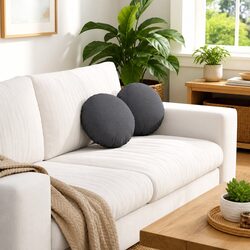 Practical Round Dark Grey Cushions for Every Room