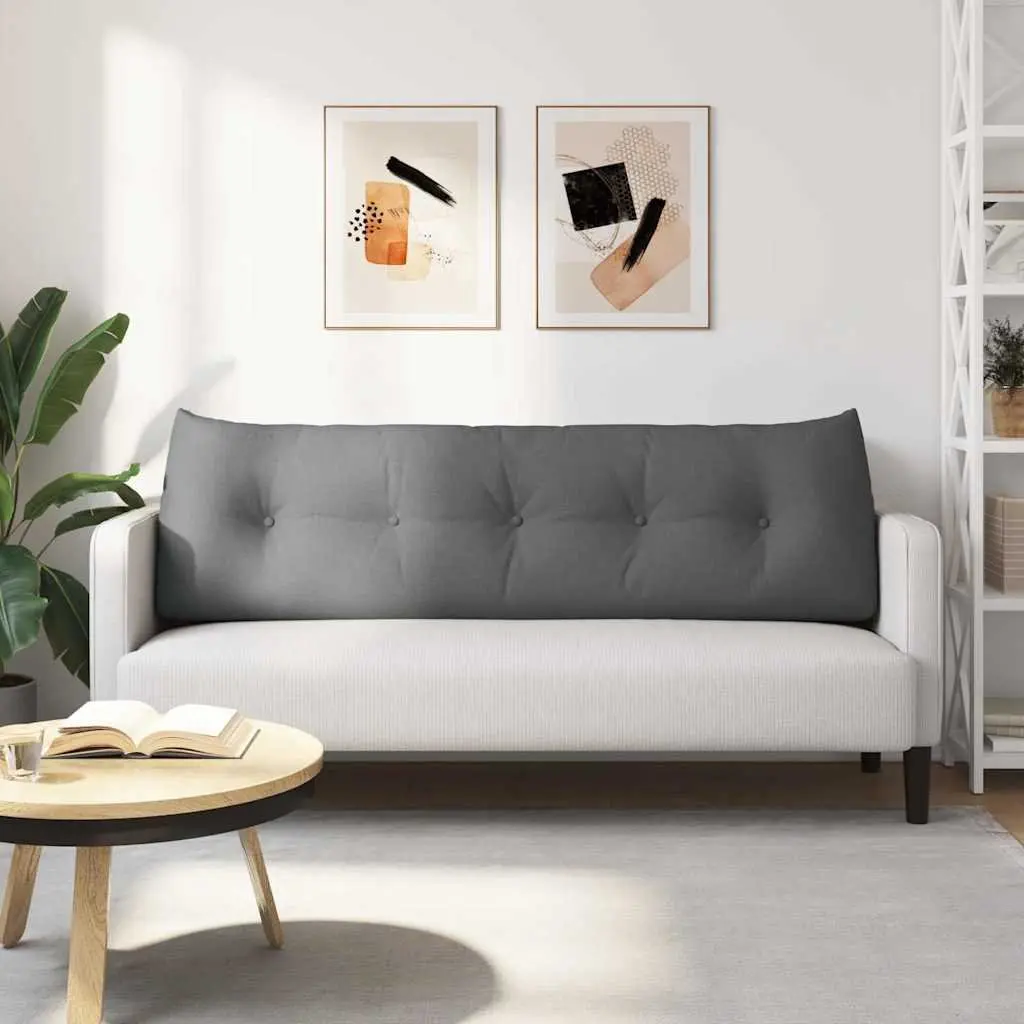Back Pillow Ergonomic Support Cushion Grey 160x24x50cm