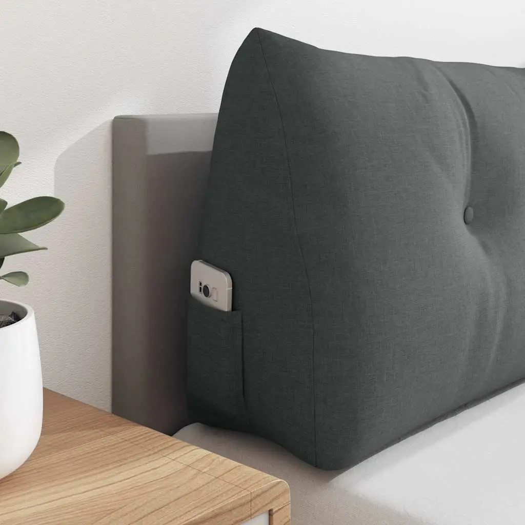 Back Pillow Ergonomic Support Cushion Grey 160x24x50cm