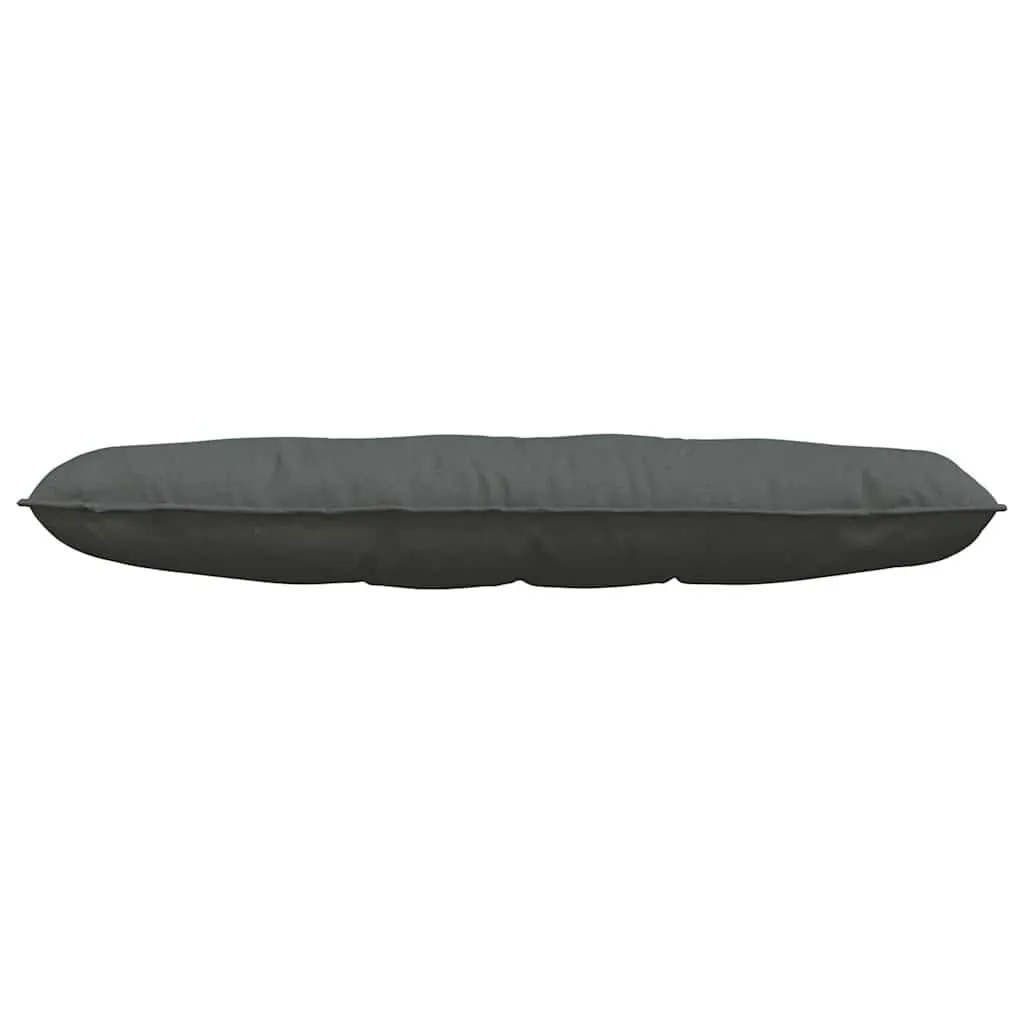 Back Pillow Fabric 140x19x50cm Dark Grey Indoor Home Decor Cushion Support Backrest