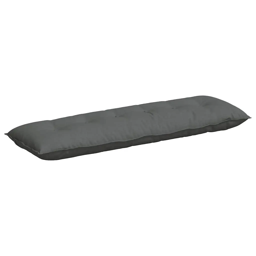 Back Pillow Polyester Fiberfill Indoor Support Cushion 160 x 19 x 50 cm Dark Grey