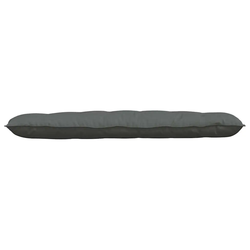 Back Pillow Polyester Fiberfill Indoor Support Cushion 160 x 19 x 50 cm Dark Grey