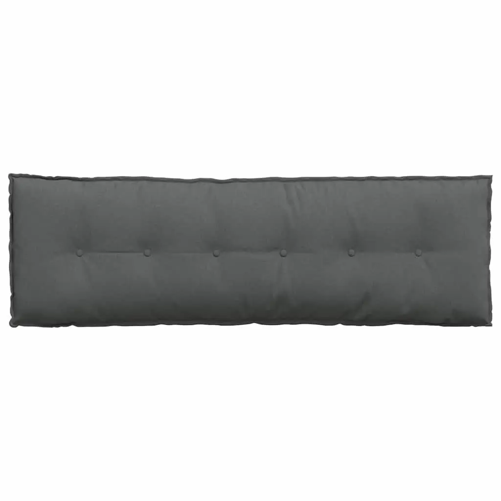 Back Pillow Polyester Fiberfill Indoor Support Cushion 160 x 19 x 50 cm Dark Grey