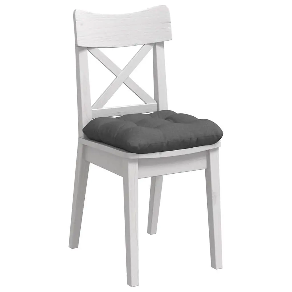 Seat Cushions Soft Fabric 40x40x12 cm Grey Modern Indoor Chair Sofa Cushion Set 4 Piece