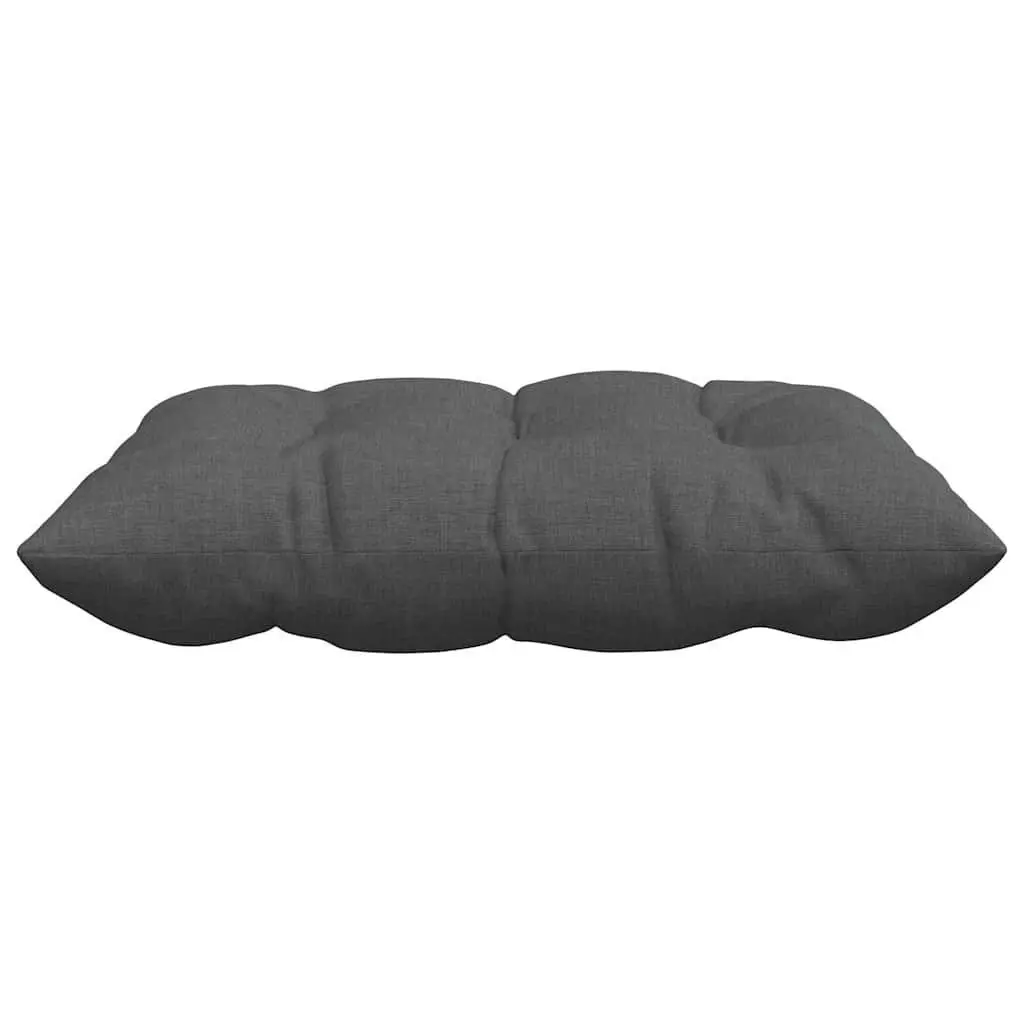 Seat Cushions Grey Square Soft Breathable Fabric 40x40x6cm 4 Pieces Indoor Home Decor