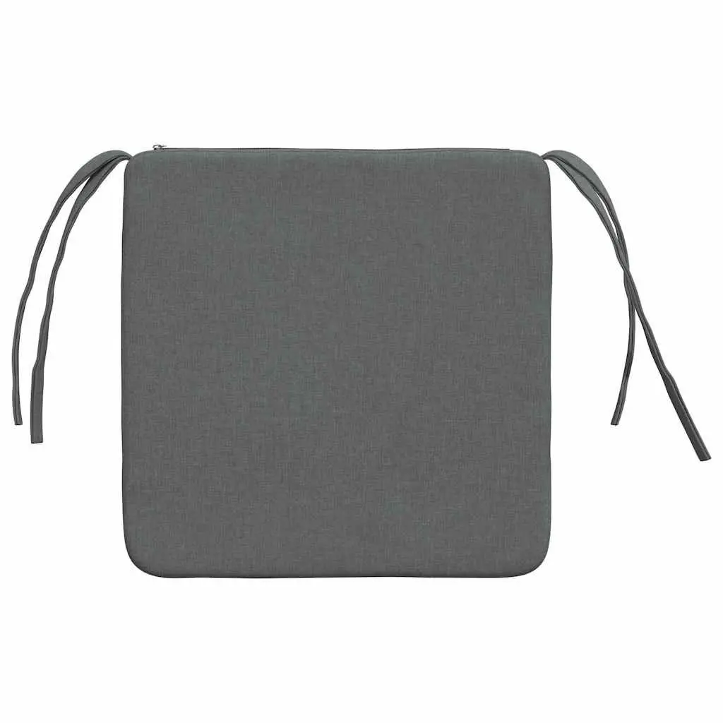 Seat Cushions Foam 40x40x3cm Dark Grey 4 pcs Indoor Chair Sofa Cushion Set