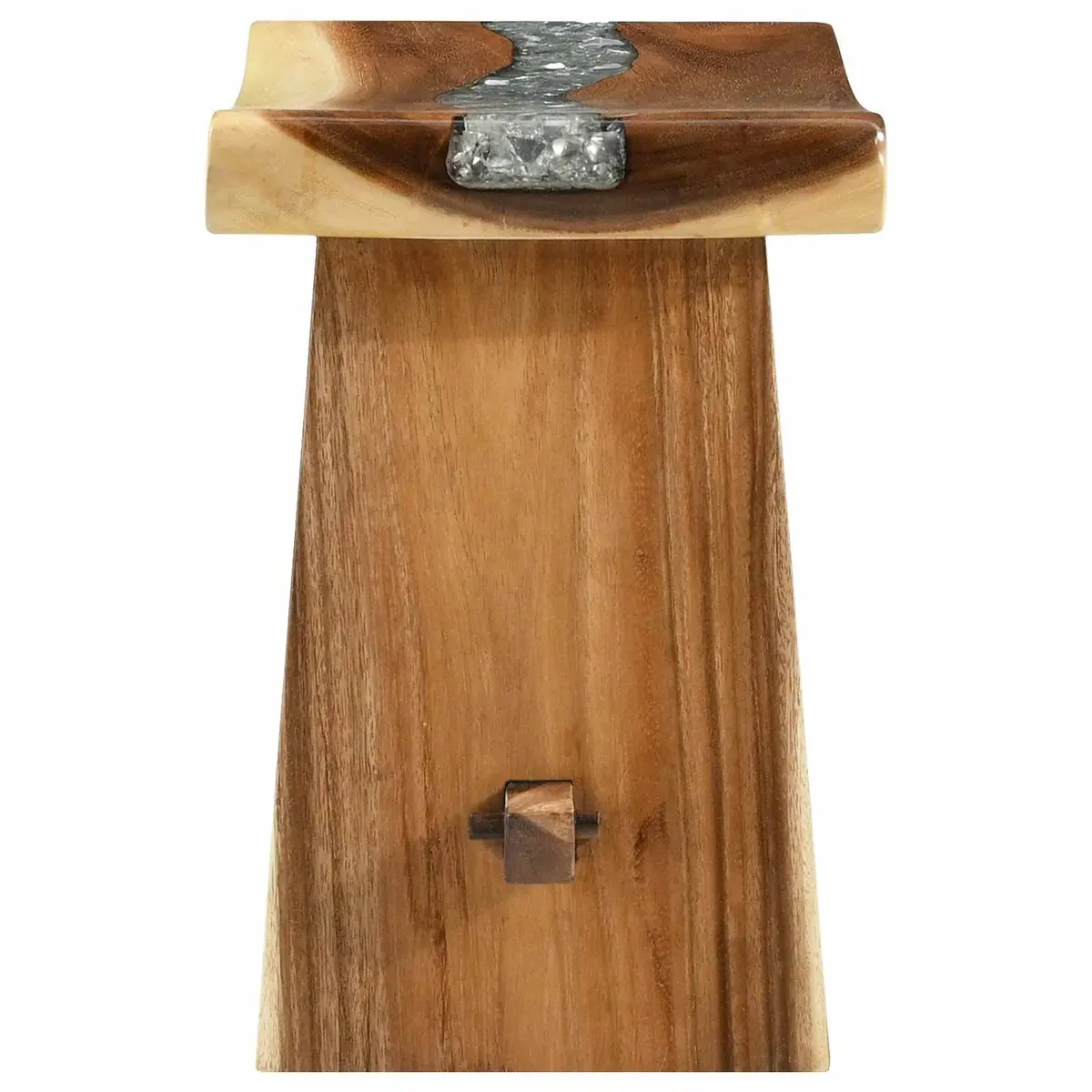 Shower Stool Solid Wood 50 x 30 x 44 cm Brown