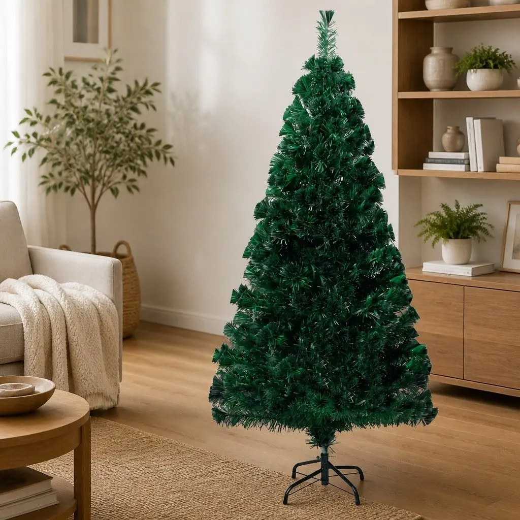 Christmas Tree Green PVC 123 cm Indoor Outdoor Lightweight with Stand 60 x 60 cm