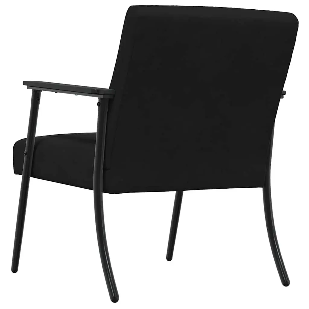 Black Velvet Armchair Modern Living Room Bedroom Lounge Chair Comfortable