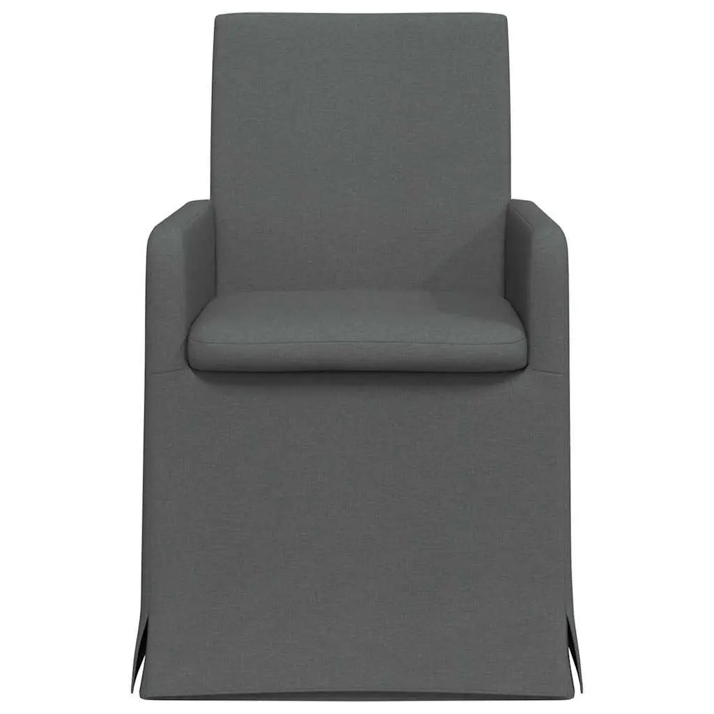 Dining Chairs Plywood and Metal 57 x 67 x 95 cm Green Set of 2 Modern Kitchen Furniture Wheels Armrest Ergonomic