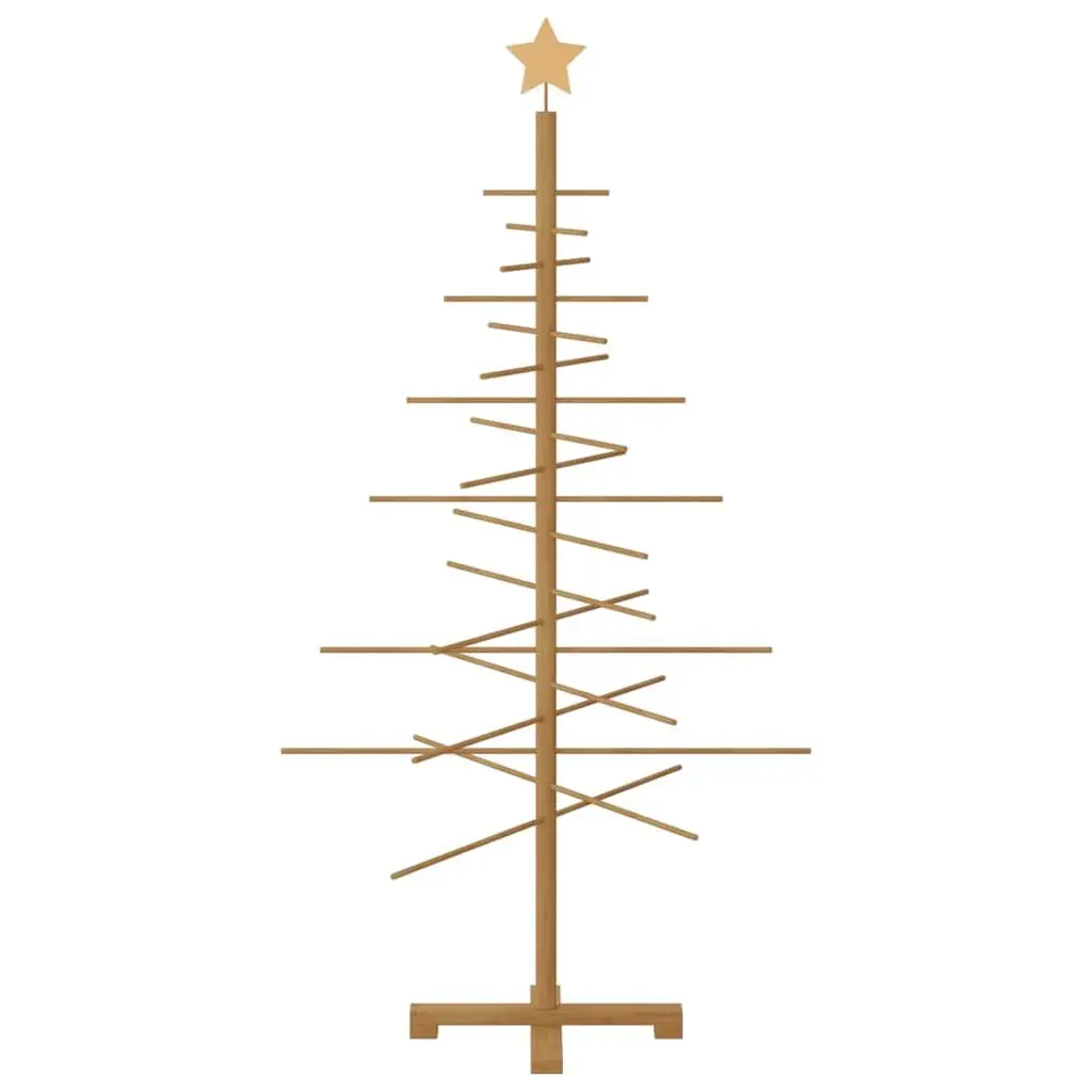 Wooden Christmas Tree Bamboo 150cm Brown Seasonal Holiday Decoration Indoor