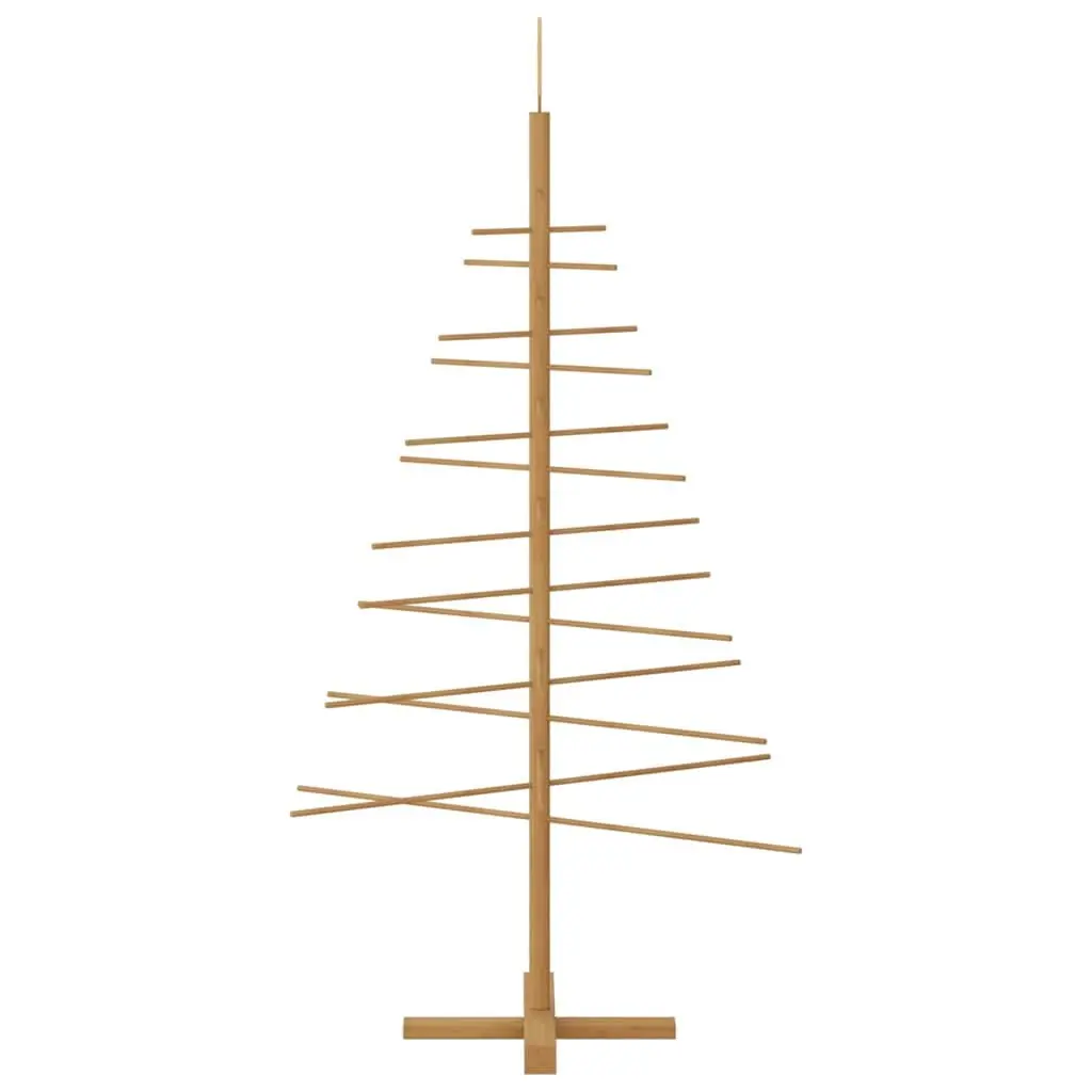 Wooden Christmas Tree Bamboo 150cm Brown Seasonal Holiday Decoration Indoor