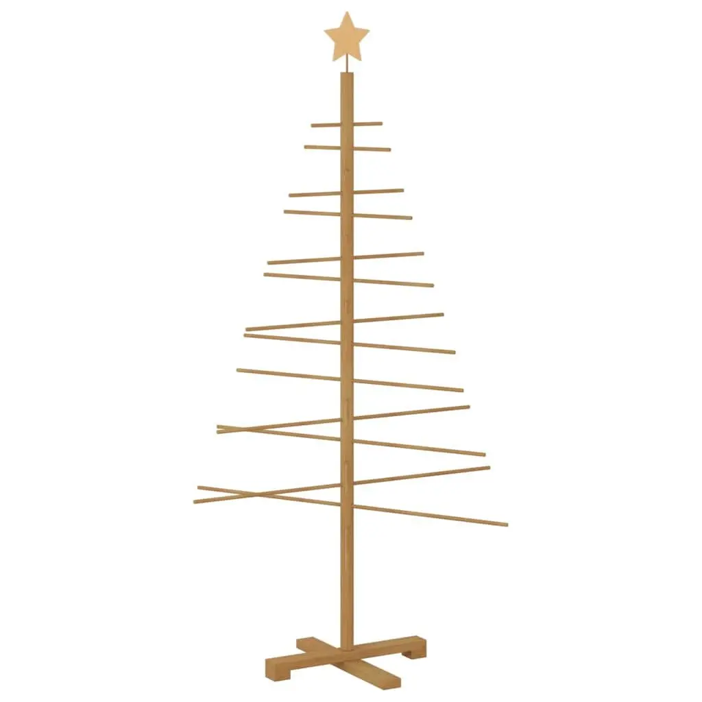 Wooden Christmas Tree Bamboo 150cm Brown Seasonal Holiday Decoration Indoor