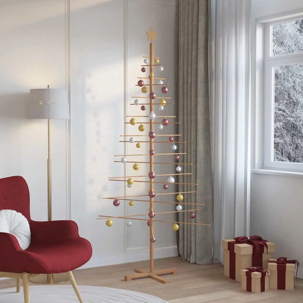 Wooden Christmas Tree 210cm for Home Use