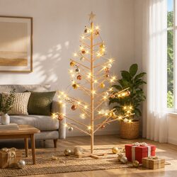Ideal 180cm Wooden Christmas Tree for Your Home