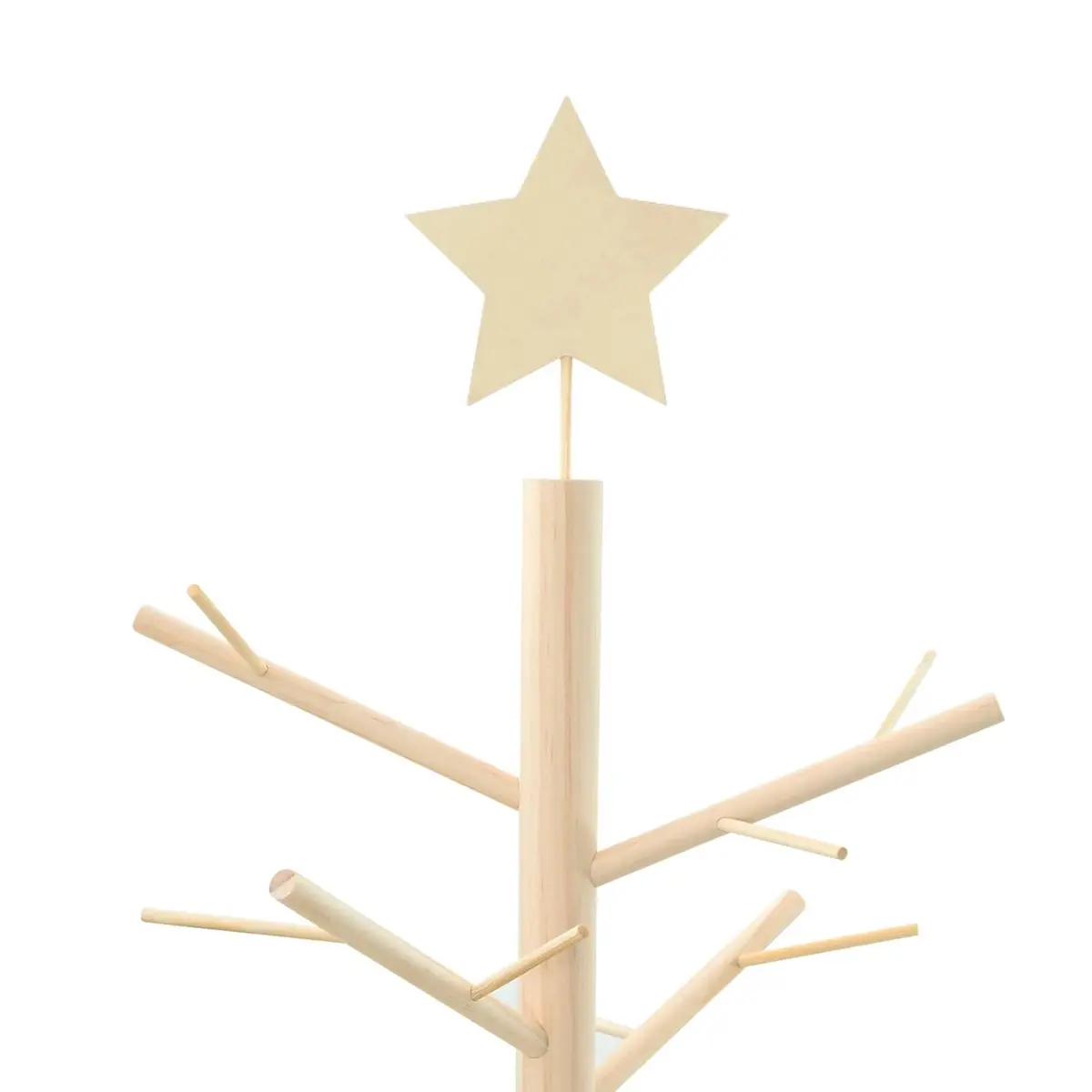210cm Wooden Christmas Tree with Stand