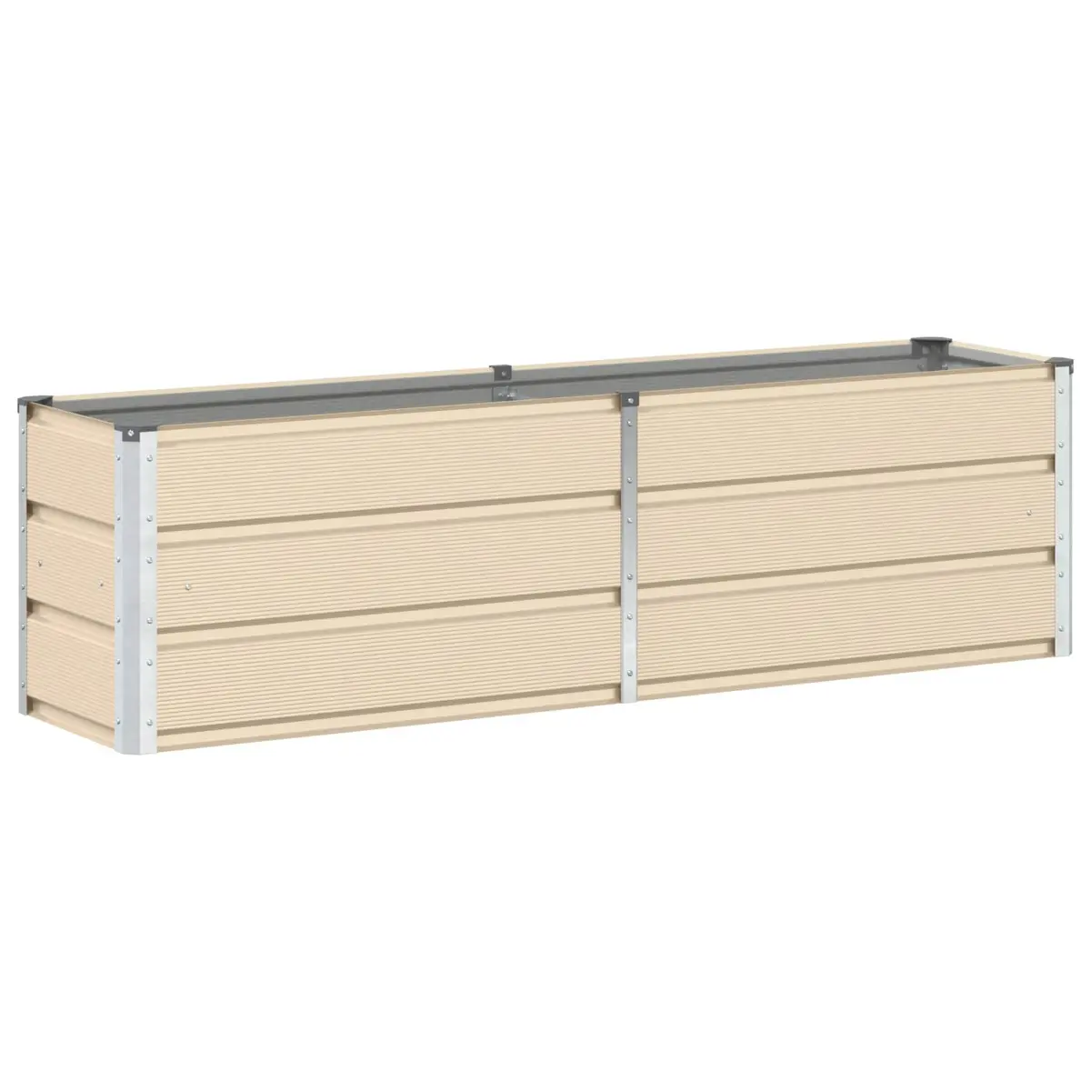 Planter Steel Ivory 160 x 40 x 45 cm