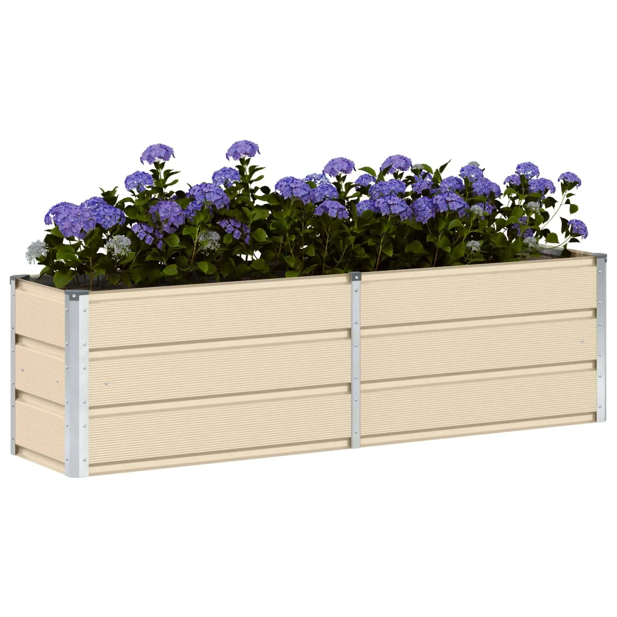Planter Steel Ivory 160 x 40 x 45 cm
