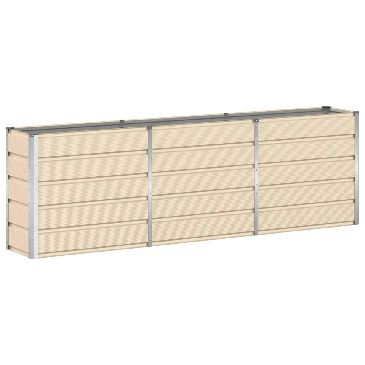 Ivory Steel Planter for Home Decor