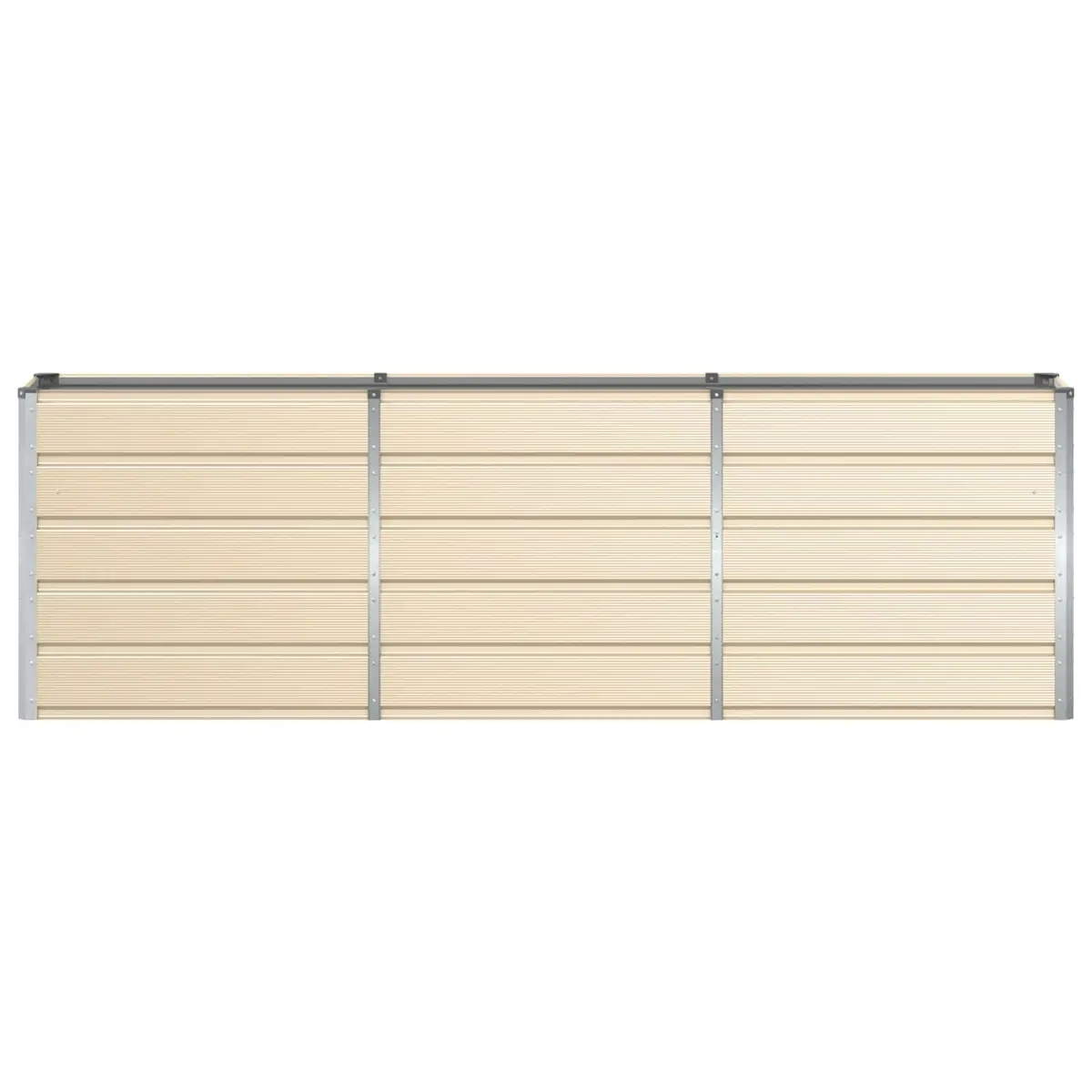 Ivory Steel Planter for Home Decor
