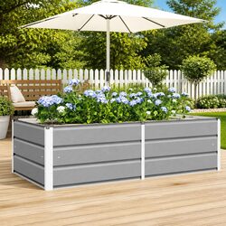 Functional Light Grey Planter for Various Uses