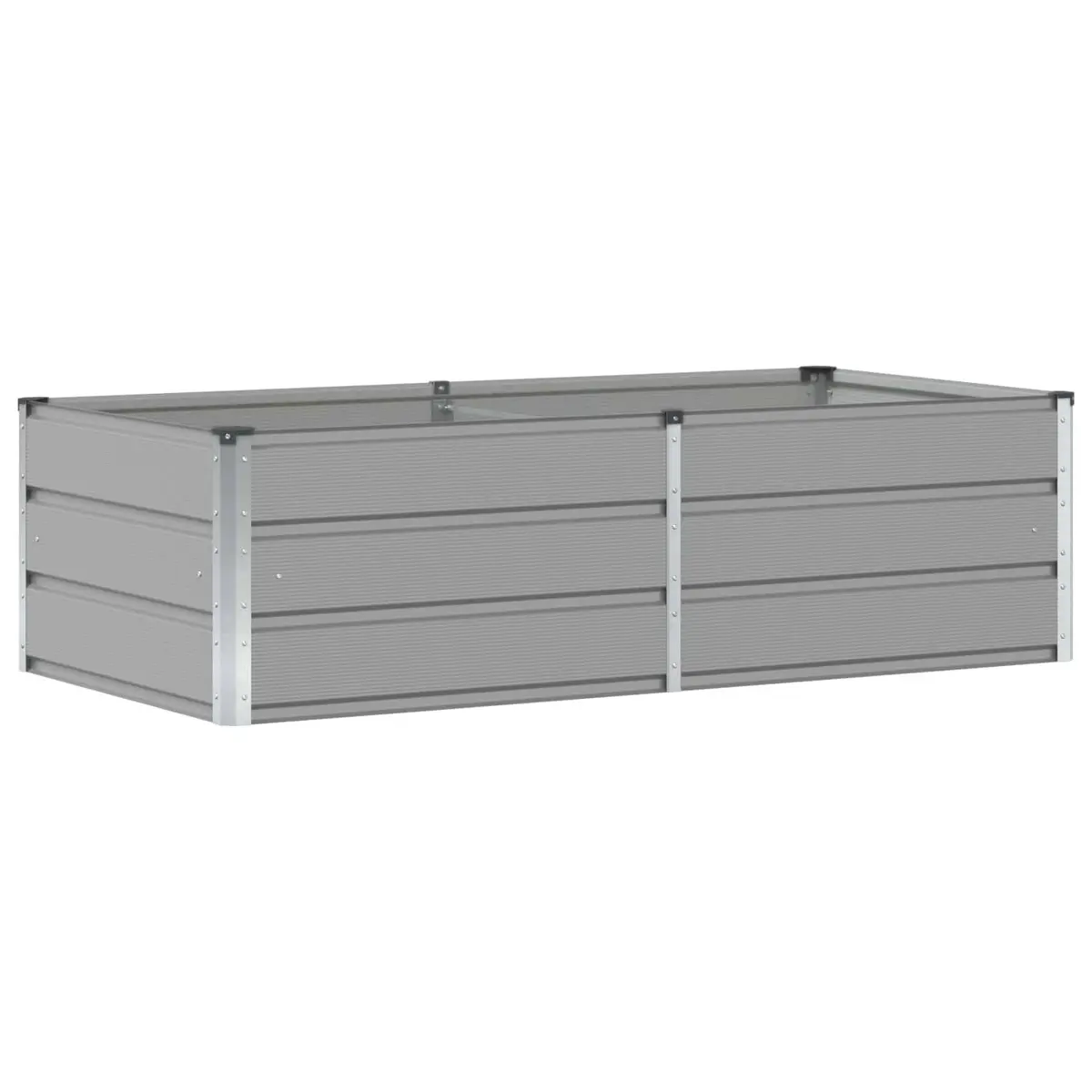 Planter Steel Light Grey 160x80x45cm Indoor Outdoor Modern Container