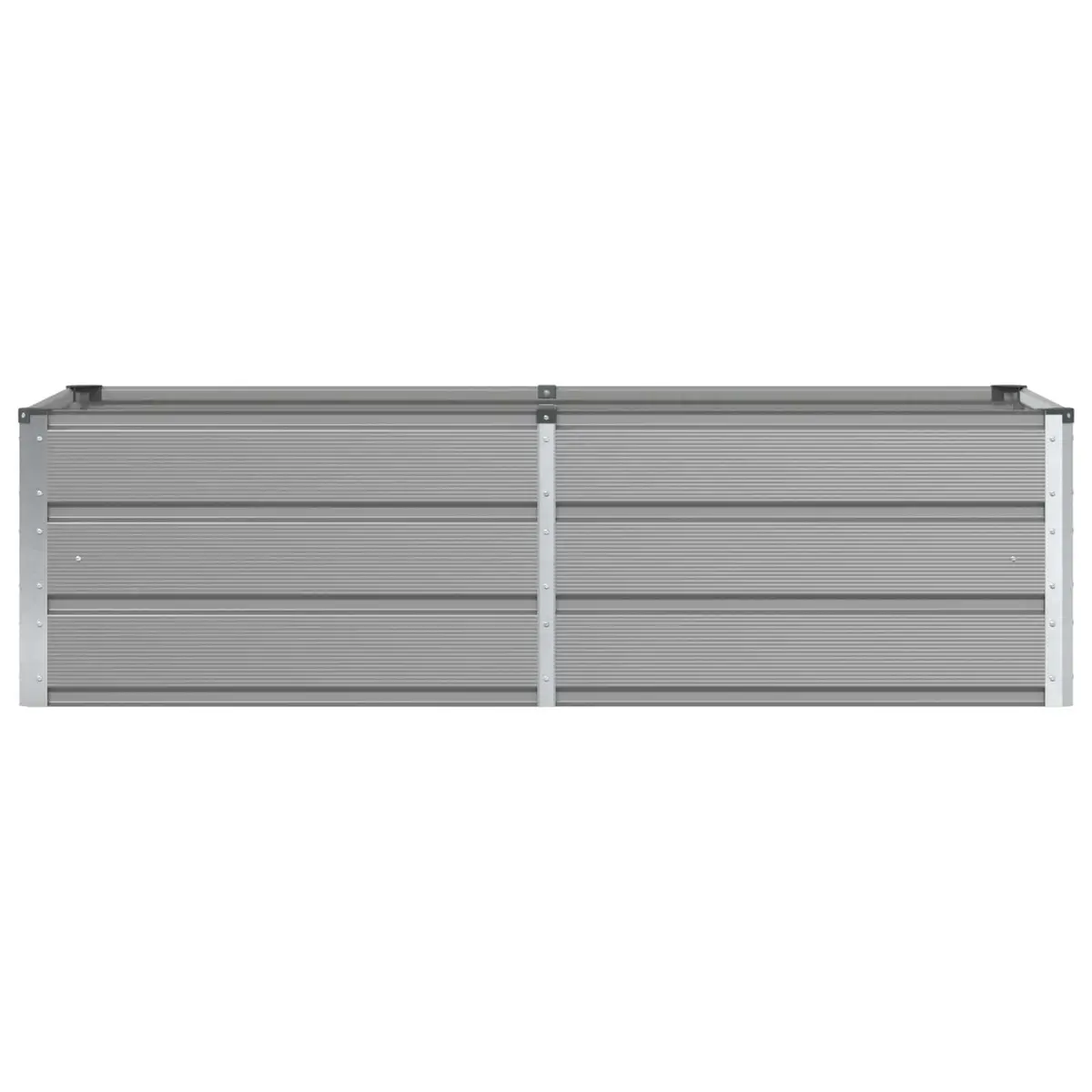 Planter Steel Light Grey 160x80x45cm Indoor Outdoor Modern Container