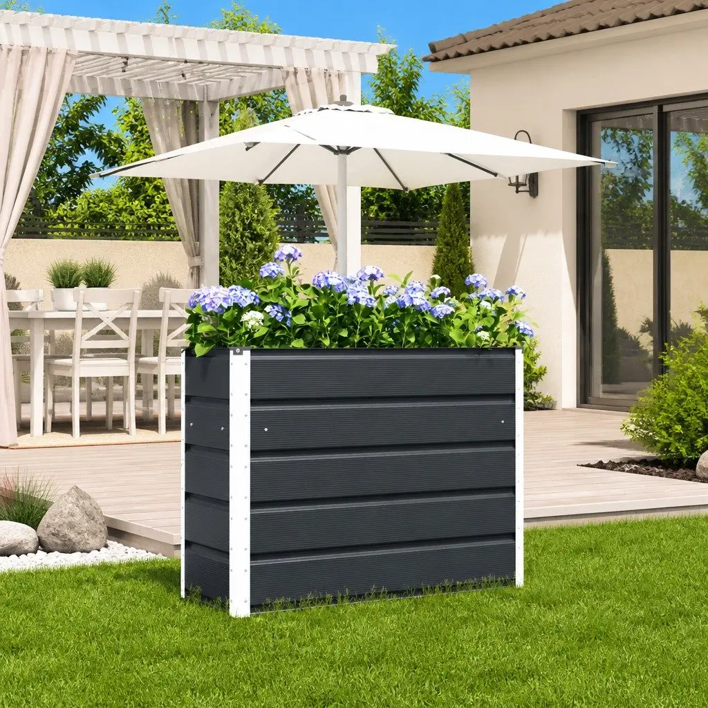 Anthracite Planter 100 x 40 x 75 cm for Home Use