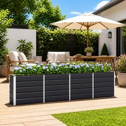 Practical Steel Planter for Balconies, Patios, and Indoors