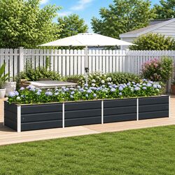 Practical Anthracite Planter for Various Home Settings