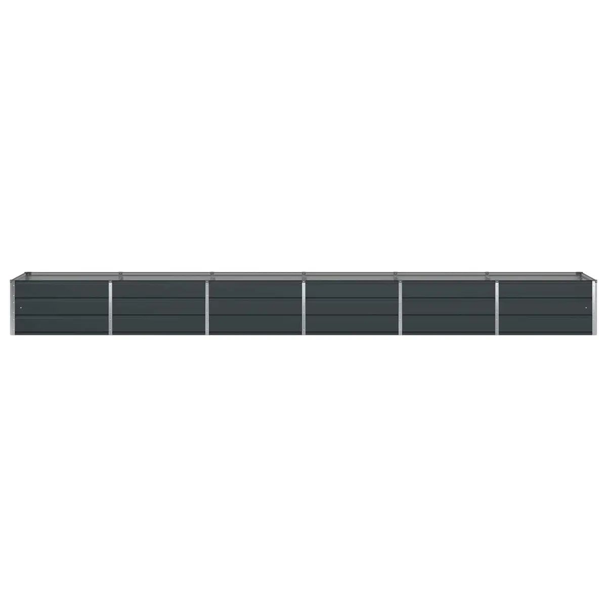 Large Steel Planter Anthracite 480x80x45cm Outdoor Indoor Plant Container