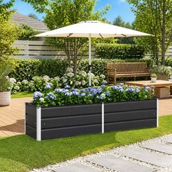 Practical Steel Planter for Any Outdoor Setting