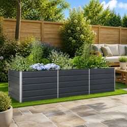 Versatile Anthracite Steel Planter for Your Home