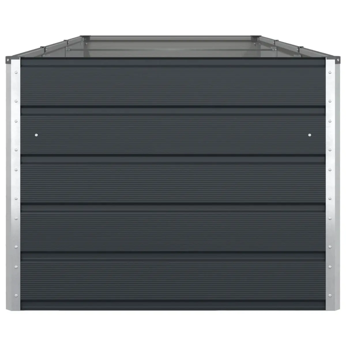 Steel Planter Galvanised 290 x 100 x 75 cm Anthracite Garden Outdoor Patio Pot