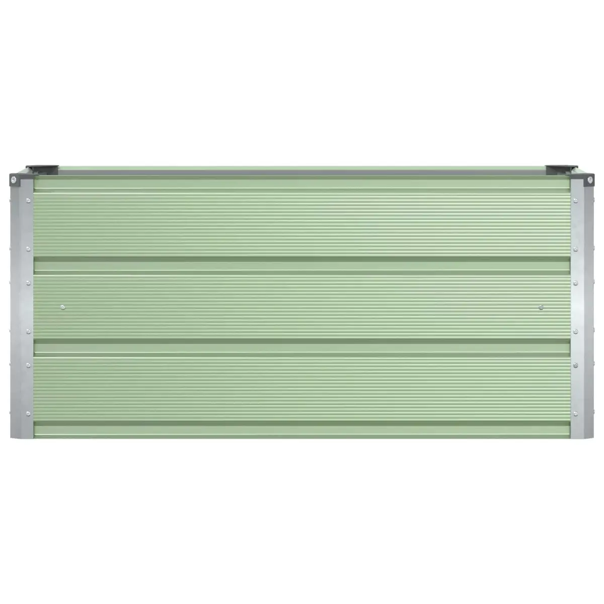 Steel Planter Garden Container 100 x 40 x 45 cm Green Outdoor Indoor