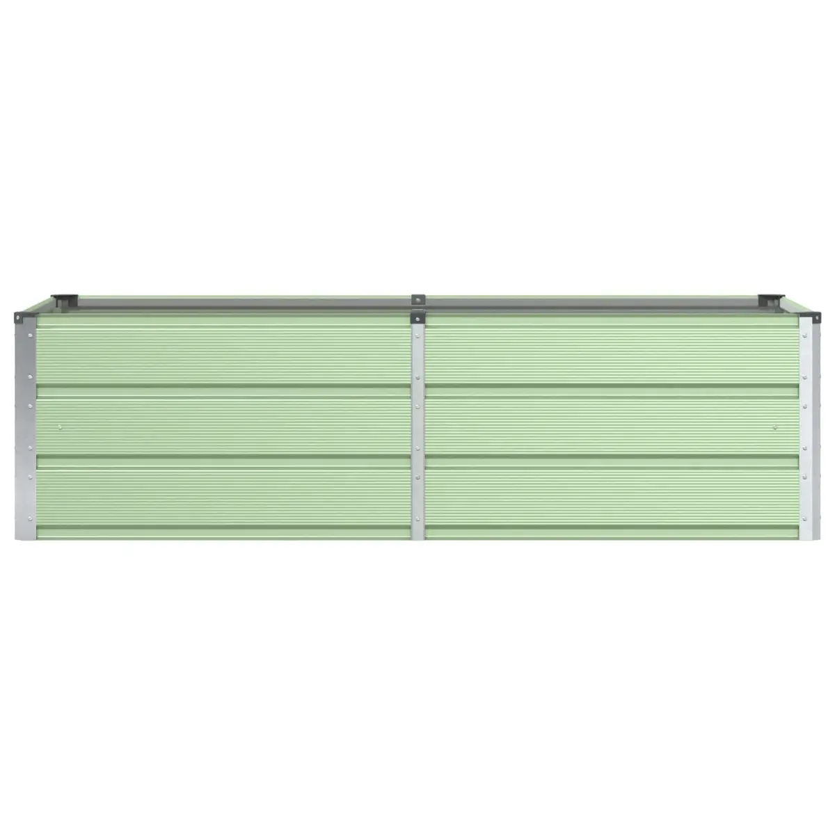 Steel Garden Planter 160x80x45cm Green Modern Outdoor Indoor Plant Container Box