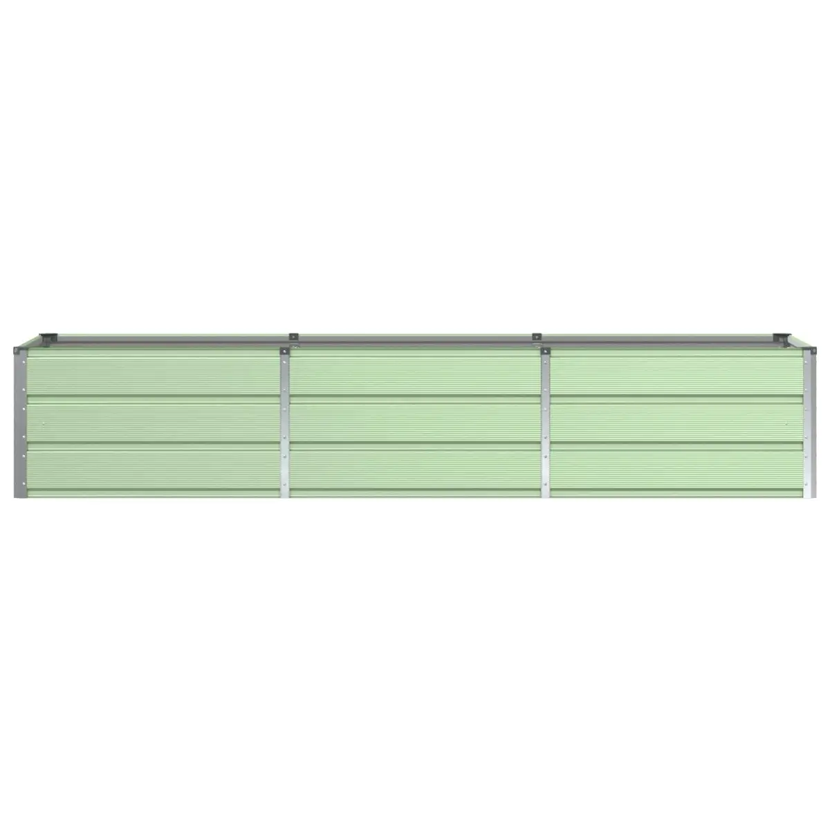 Steel Garden Planter 240 x 80 x 45 cm Green Indoor Outdoor Flower Pot