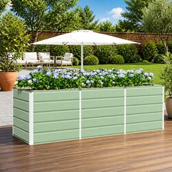 Large 240cm Steel Planter Box for Versatile Use