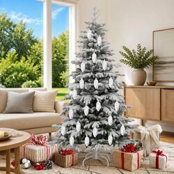 Christmas Pine Cone Ball Ornaments 40 pcs Silver Plastic Holiday Decorations